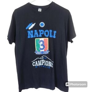 Napoli FC Mens 22-23 Champions of Italy Campione D'italia Short Sleeve Tee M